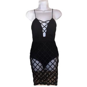 Black Mesh Dress